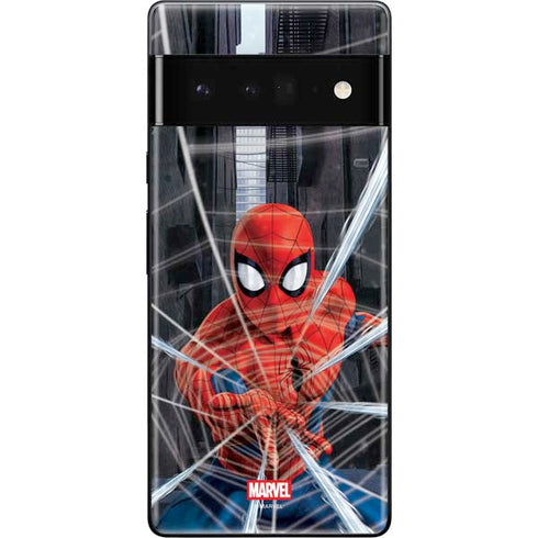 Marvel Spiderman Web Throw Google Pixel 6 Pro Skin